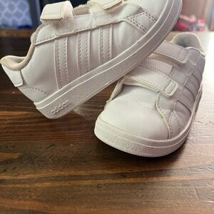Adidas Kids White Sneakers